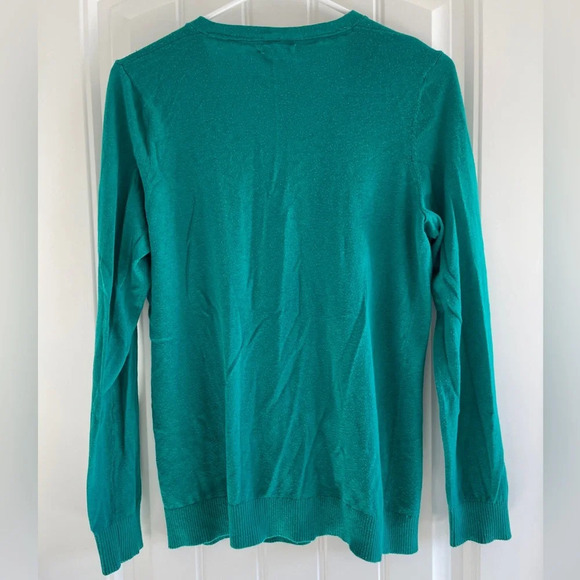 Maurices Kelly Green Lightweight Long Sleeve V-Neck ButtonUp Cardigan Size Small - Picture 2 of 5
